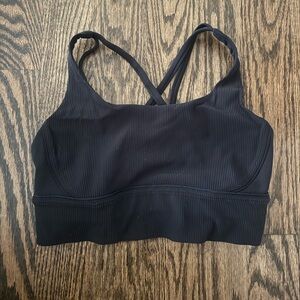 Lululemon Energy Longline Bra Ribbed Size 8